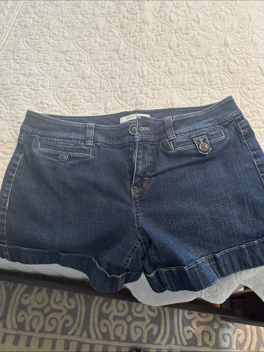 White House Black Market Dark Indigo Denim Shorts